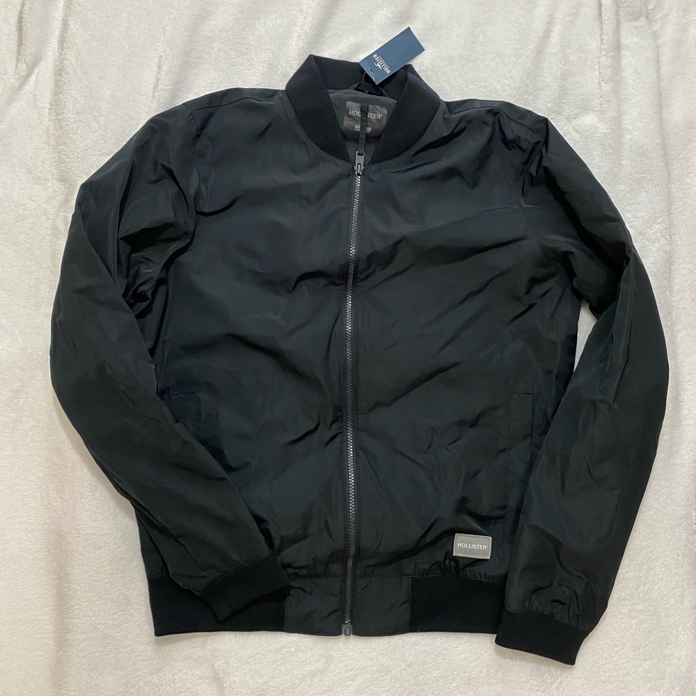Hollister Black Bomber jacket size medium